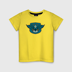 Футболка хлопковая детская Eagle stars, цвет: желтый