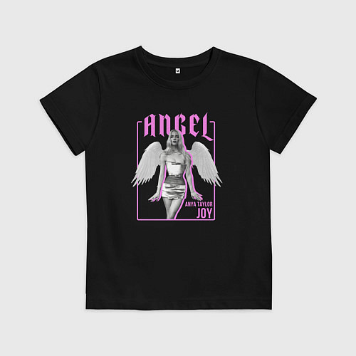 Детская футболка Angel - Anya Taylor Joy / Черный – фото 1