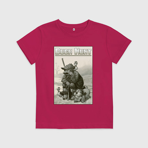 Детская футболка Duck hunt - hunter / Маджента – фото 1