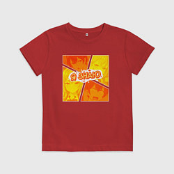 Футболка хлопковая детская Аля иногда кокетничает со мной по-русски - Я знаю, цвет: красный