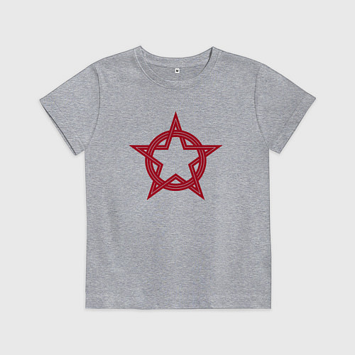 Детская футболка Red star USSR / Меланж – фото 1