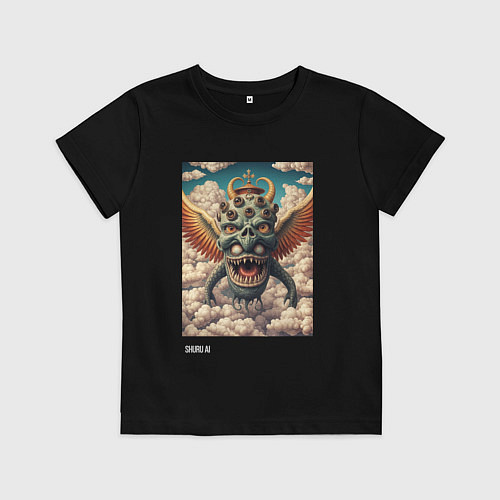 Детская футболка Крайне причудливый монстр / Черный – фото 1