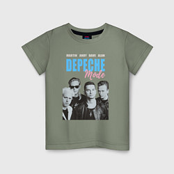Футболка хлопковая детская Depeche Mode Vintage, цвет: авокадо