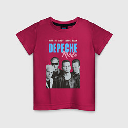 Футболка хлопковая детская Depeche Mode Vintage, цвет: маджента