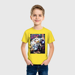 Футболка хлопковая детская Ван-Пис Йонко пираты, цвет: желтый — фото 2