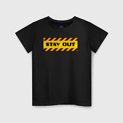 Футболка хлопковая детская Stay out, цвет: черный