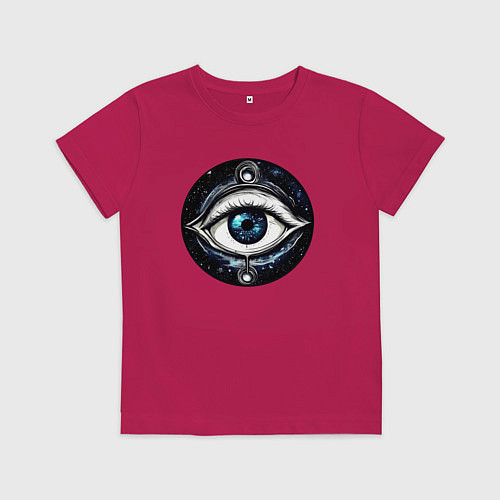 Детская футболка Око вселенной / Маджента – фото 1