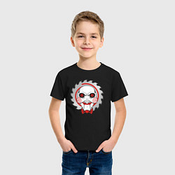 Футболка хлопковая детская Billy the Puppet, цвет: черный — фото 2