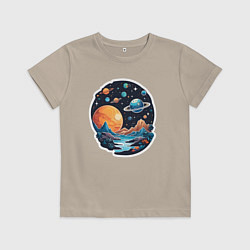 Детская футболка Далеко в космосе планеты