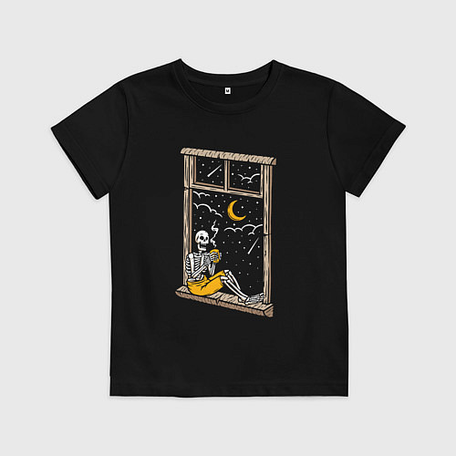 Детская футболка Ночной мечтатель / Черный – фото 1