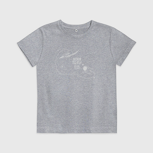 Детская футболка Рождён чтобы летать / Меланж – фото 1