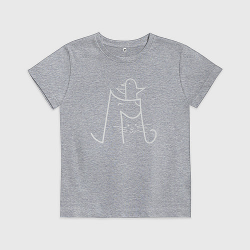 Детская футболка Птичка собачка и кошечка / Меланж – фото 1