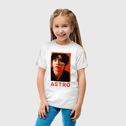 Футболка хлопковая детская Astro Роки, цвет: белый — фото 2