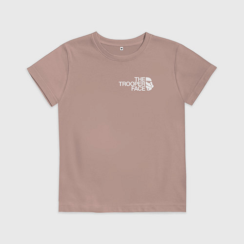 Детская футболка The north trooper face / Пыльно-розовый – фото 1