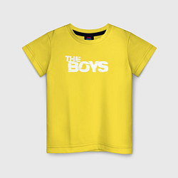 Футболка хлопковая детская The boys big litters, цвет: желтый