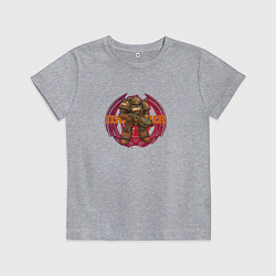 Футболка хлопковая детская Стальной паладин, цвет: меланж