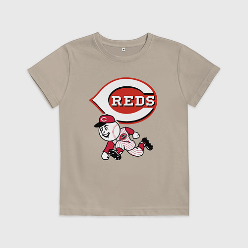 Детская футболка Cincinnati reds baseball team - talisman / Миндальный – фото 1