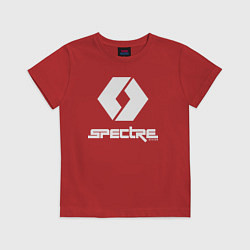 Футболка хлопковая детская Spectre divide logo, цвет: красный