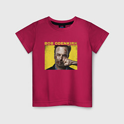 Футболка хлопковая детская Bob Odenkirk Nobody, цвет: маджента