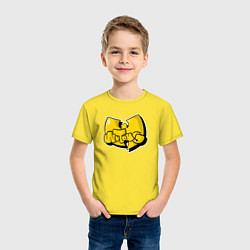 Футболка хлопковая детская Wu-Tang bubble, цвет: желтый — фото 2