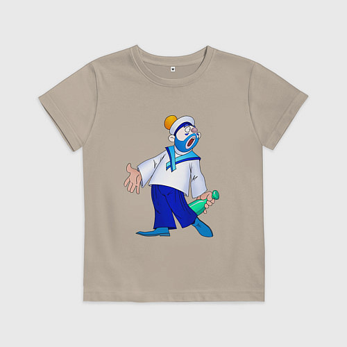 Детская футболка Морячок / Миндальный – фото 1