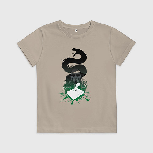 Детская футболка Дневник Тома Реддла - Гарри Поттер / Миндальный – фото 1