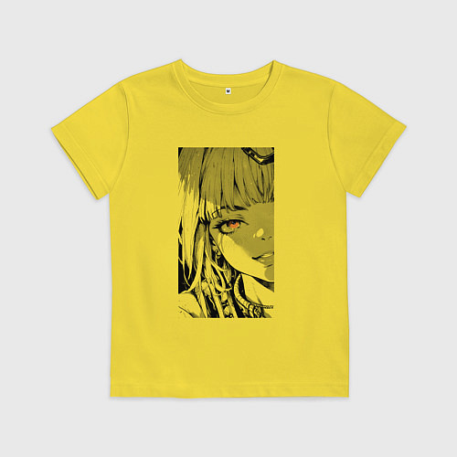 Детская футболка Оранжевоглазая яндере / Желтый – фото 1
