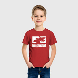 Футболка хлопковая детская Limp Bizkit - logo, цвет: красный — фото 2