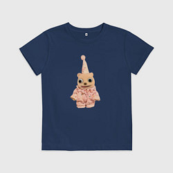 Футболка хлопковая детская Терпи потому что Господь с тобой еще не закончил, цвет: тёмно-синий