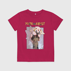Футболка хлопковая детская Made in Abyss - Reg and Faputa, цвет: маджента