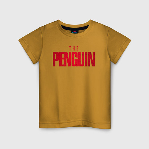 Детская футболка The penguin logo / Горчичный – фото 1