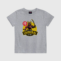 Футболка хлопковая детская Samurai 1985, цвет: меланж