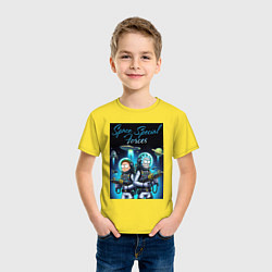 Футболка хлопковая детская Rick and Morty - space special forces, цвет: желтый — фото 2