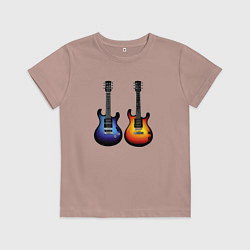 Детская футболка Яркие гитары
