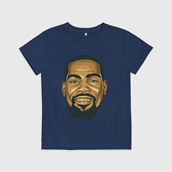 Футболка хлопковая детская Дюрант, цвет: тёмно-синий