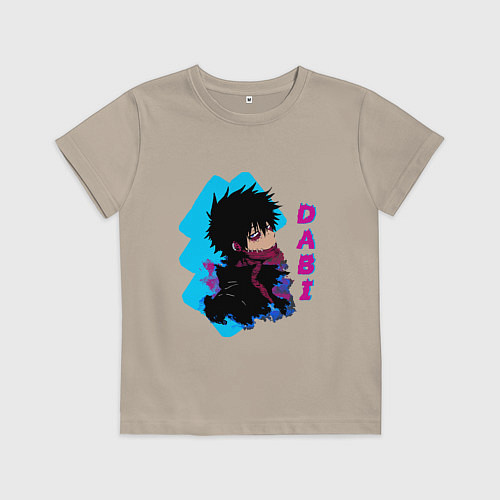 Детская футболка Моя геройская академия злодей Dabi / Миндальный – фото 1
