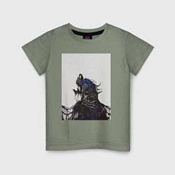 Футболка хлопковая детская Artorias of the Abyss, цвет: авокадо