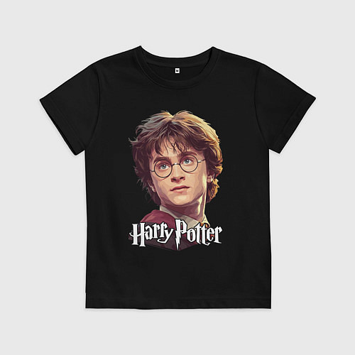 Детская футболка Harry Potter wizard / Черный – фото 1