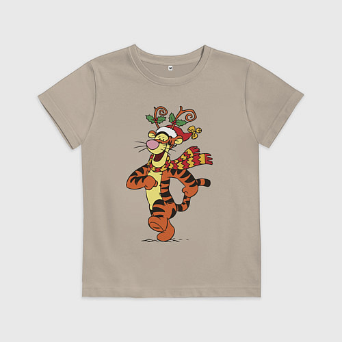 Детская футболка Winnie the pooh - tigger / Миндальный – фото 1