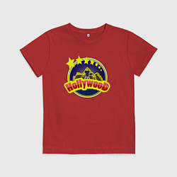 Футболка хлопковая детская Кино Голливуда, цвет: красный