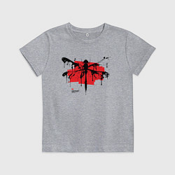 Футболка хлопковая детская A dragonfly with splashes of paint, цвет: меланж