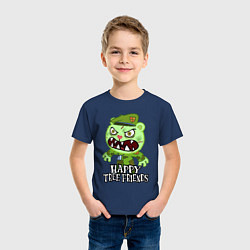 Футболка хлопковая детская Angry - Flippy, цвет: тёмно-синий — фото 2