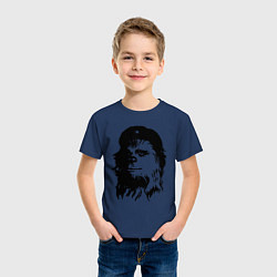 Футболка хлопковая детская Star wars - Chewie Guevara, цвет: тёмно-синий — фото 2