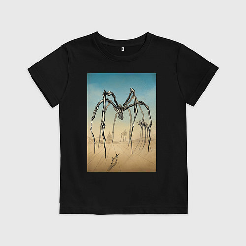 Детская футболка Паук Дали и Буржуа цвет / Черный – фото 1