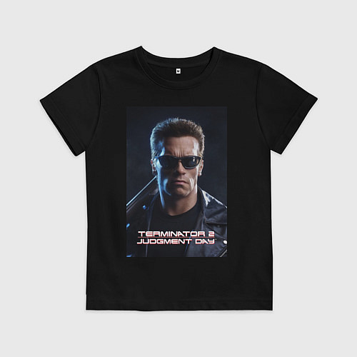 Детская футболка Арнольд - терминатор / Черный – фото 1