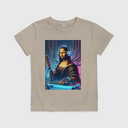 Детская футболка Mona Lisa cyberpunk - fantasy
