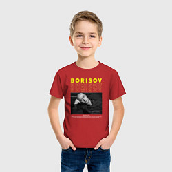 Футболка хлопковая детская Юра Борисов, цвет: красный — фото 2