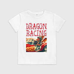 Детская футболка Dragon cool racer - ai art