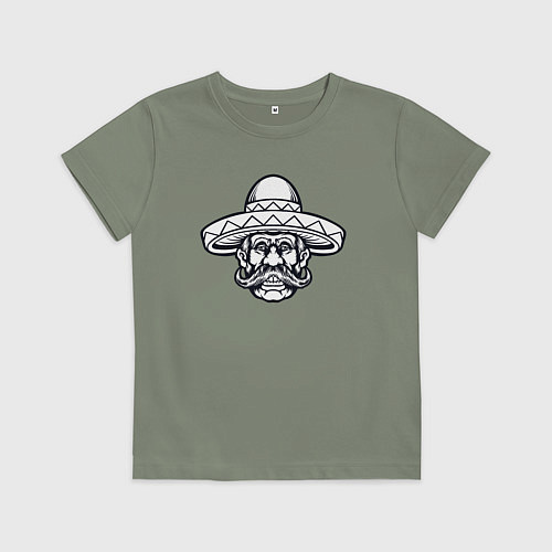 Детская футболка Усатый мексиканец / Авокадо – фото 1