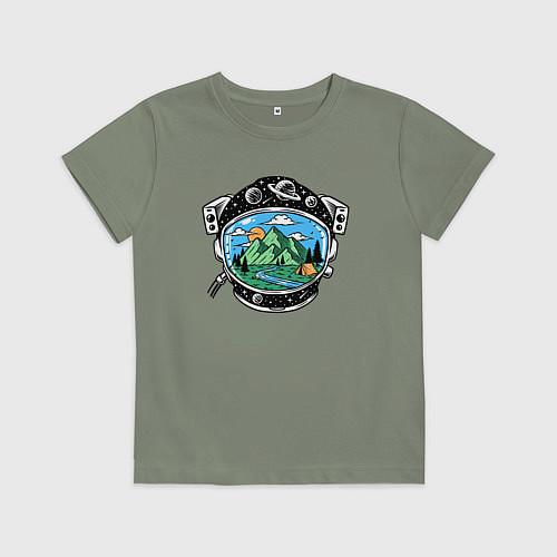 Детская футболка Space camp / Авокадо – фото 1